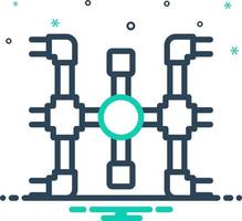 mix icon for pipeline vector