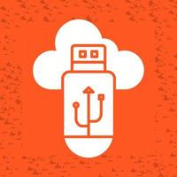 Usb Cloud Vector Icon