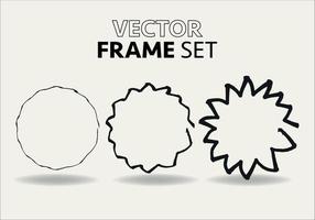 Hand drawn circles sketch frame vector set. Rounds scribble line circles. Vector illustrations.