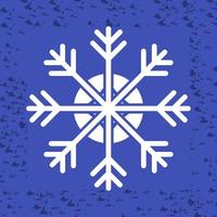 icono de vector de copo de nieve