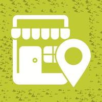 Shop Location Vector Icon