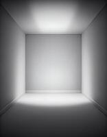White empty studio room, created with photo