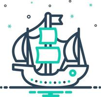 mix icon for columbus vector