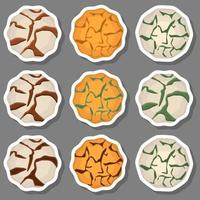 Big set homemade cookie different taste in pastry biscuit vector