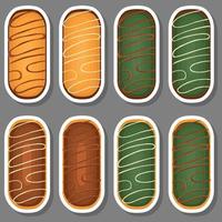 Big set homemade cookie different taste in pastry biscuit vector