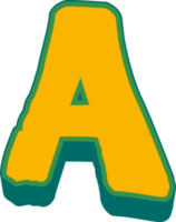 barnslig alfabet brev png