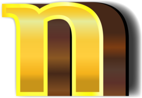 glänzend Gold Alphabet Briefe png