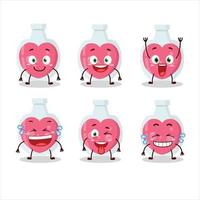 Cartoon character of love potion with smile expression vector