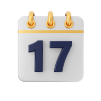 3d calendar icon illustration render png