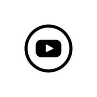 singel youtube icon. singel youtube icon design. youtube icon vector design