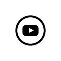 singel youtube icon. singel youtube icon design. youtube icon vector design