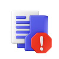 3d folder icon illustration png