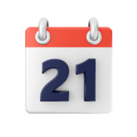 3d calendar date day schedule event icon illustration png