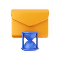 3d enviar o email mensagem envelope png