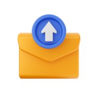 3d mail email message envelope png