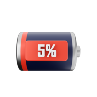 3d batteri avgift energi ikon illustration png