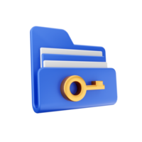 3d folder icon file illustration png