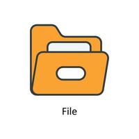 File Vector Fill outline Icons. Simple stock illustration stock