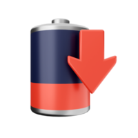 3d Batterie aufladen Energie Symbol Illustration png