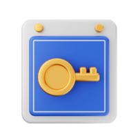 3d calendar icon illustration png