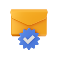 3d mail email message envelope png