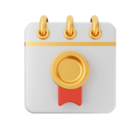 3d calendar icon illustration png