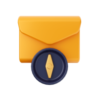 3d mail email message envelope png