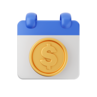 3d calendar date day schedule event icon illustration png