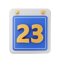 3d calendario icona illustrazione rendere png