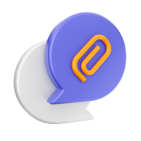 3d chat chatting icon png