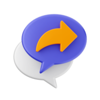 3d Plaudern chatten Symbol png