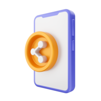 icono de teléfono inteligente 3d png