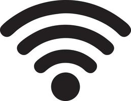 Signal communication information connection wireless icon symbol vector image, illustration of the network wifi in black image. EPS 10