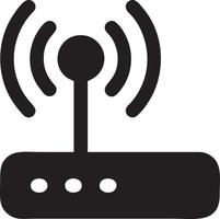 Signal communication information connection wireless icon symbol vector image, illustration of the network wifi in black image. EPS 10