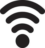 Signal communication information connection wireless icon symbol vector image, illustration of the network wifi in black image. EPS 10