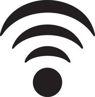Signal communication information connection wireless icon symbol vector image, illustration of the network wifi in black image. EPS 10