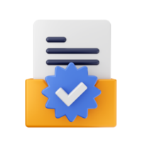 3d folder file data icon illustration png