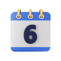 3d calendar icon illustration png