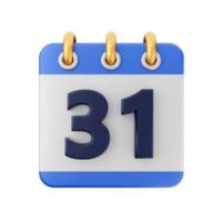 3d calendario icono ilustración png