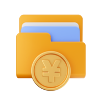 3d folder file icon illustration png