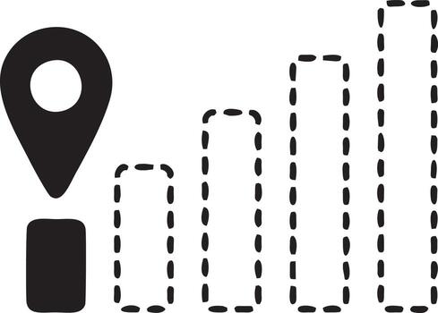 señal comunicación información conexión inalámbrico icono símbolo vector imagen, ilustración de el red Wifi en negro imagen. eps 10