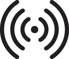 Signal communication information connection wireless icon symbol vector image, illustration of the network wifi in black image. EPS 10