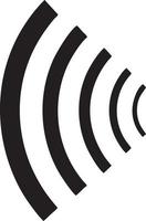 Signal communication information connection wireless icon symbol vector image, illustration of the network wifi in black image. EPS 10