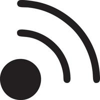 Signal communication information connection wireless icon symbol vector image, illustration of the network wifi in black image. EPS 10