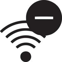 señal comunicación información conexión inalámbrico icono símbolo vector imagen, ilustración de el red Wifi en negro imagen. eps 10