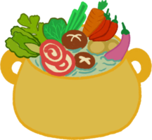 Hotpot illustration isolated png