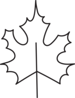 Leaf drawing isolated png