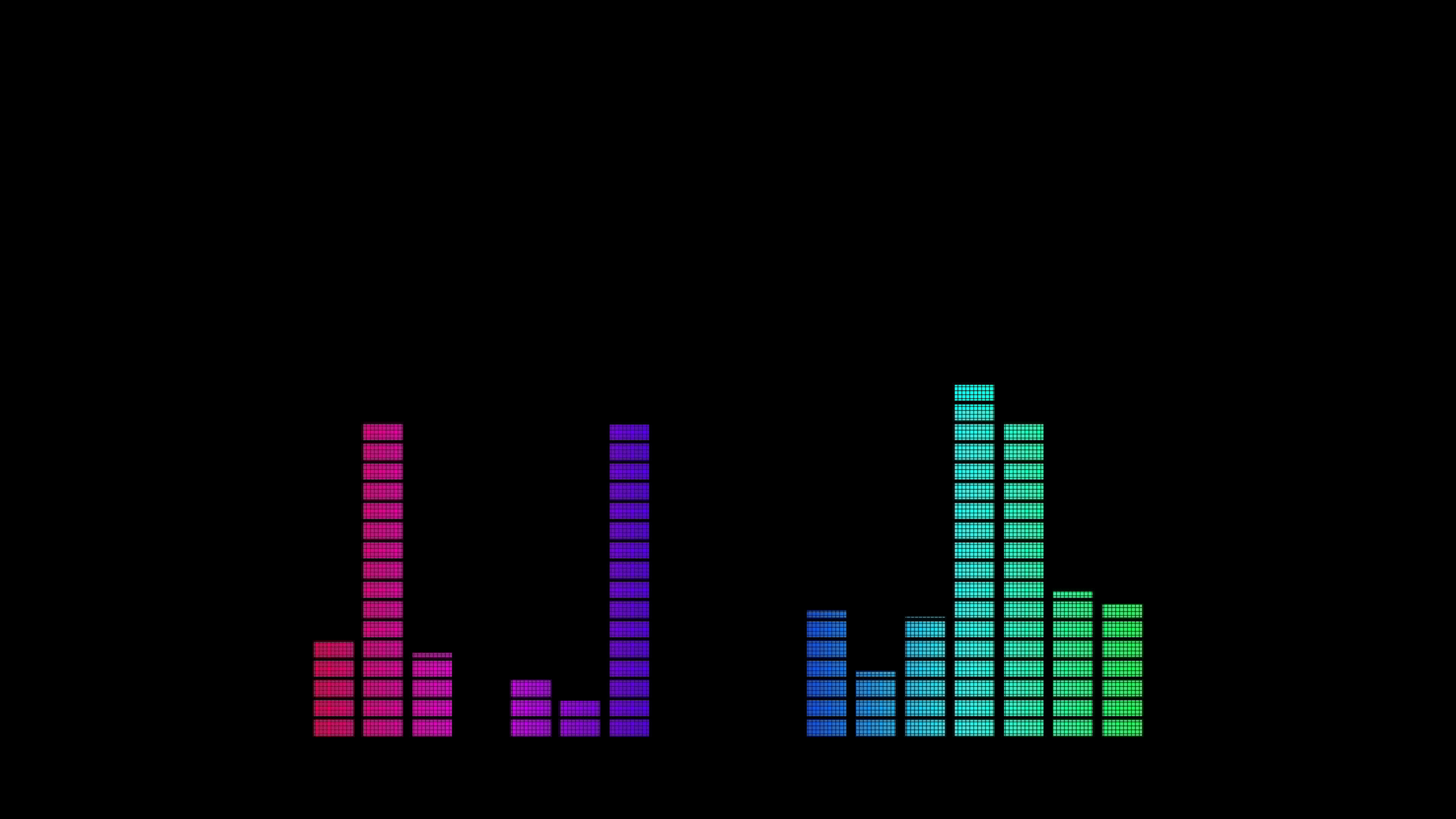 Moving bars Audio Equalizer Sound Waves Meter loop Animation video