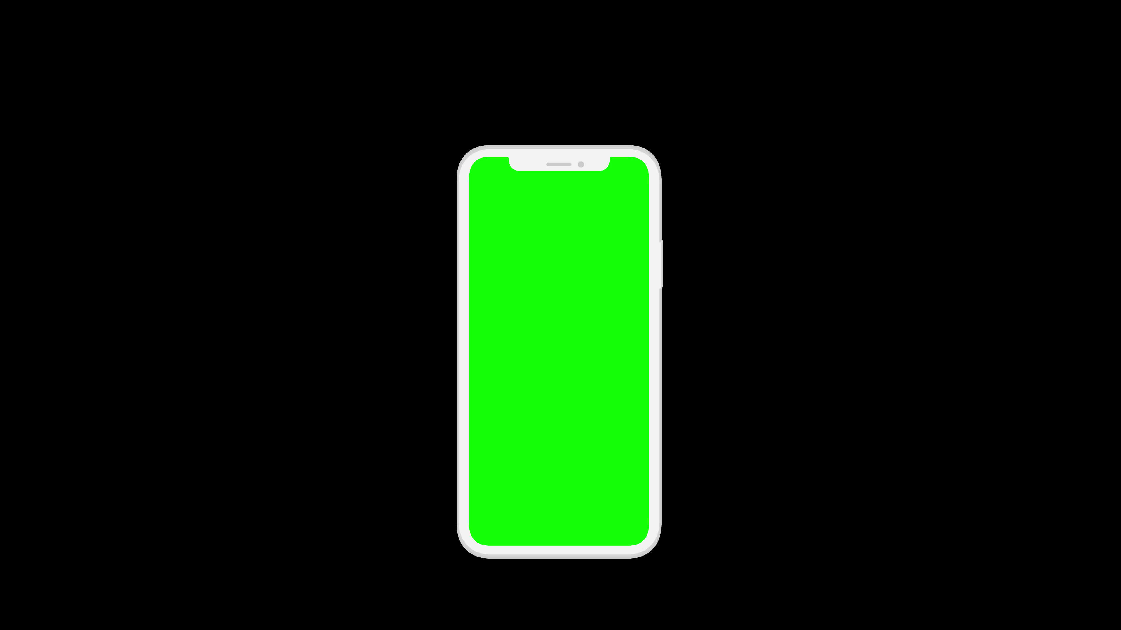 mobile phone green screen loop Animation video transparent background