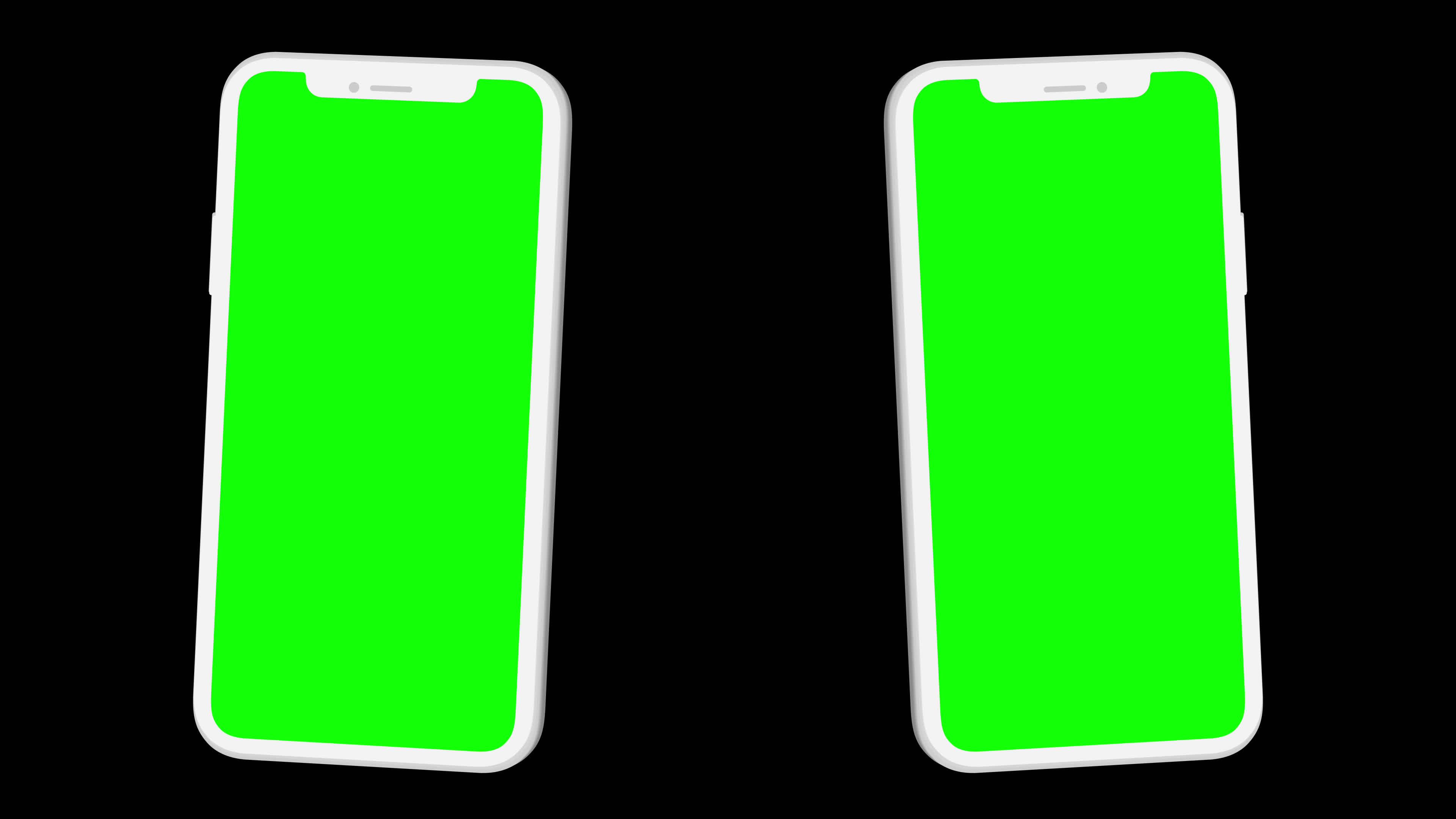 mobile phone green screen loop Animation video transparent background